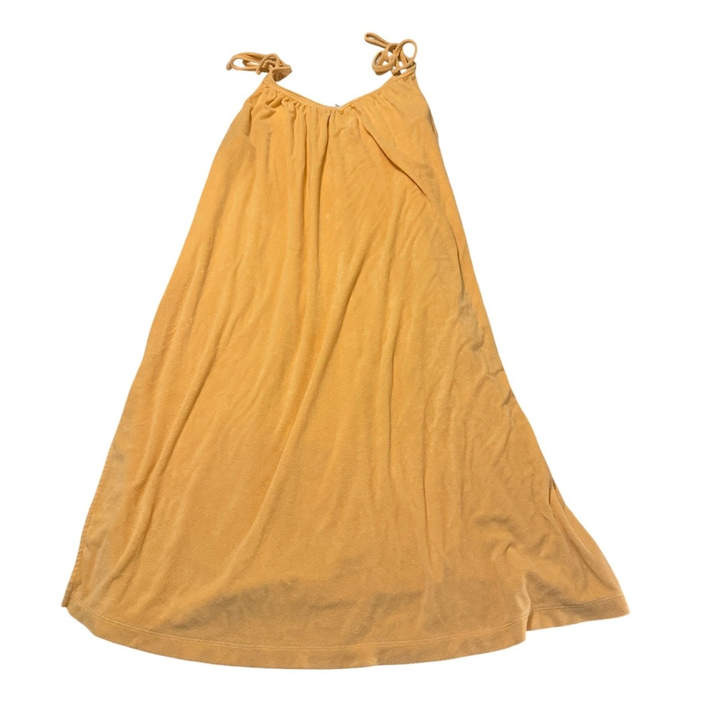 Old Navy Womens 3X Peach Light Terry Towel Sleeveless Tie Strap Cover Up Dress